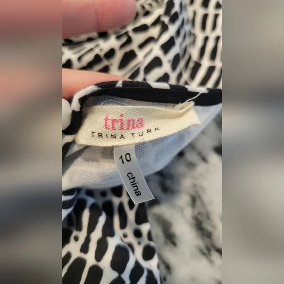 Trina by Trina Turk Black and White Dress - Picture 2 of 6